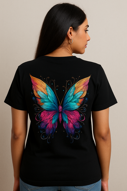 Vibrant Butterfly Art Premium Tee