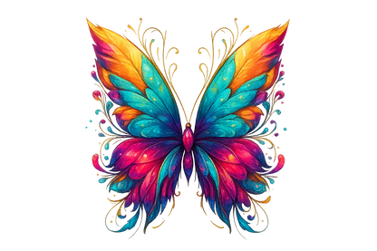 Vibrant Butterfly Art Premium Tee